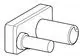 Rohbauset für Wandarmaturen, bestehend aus einem rechteckigen Grundkörper mit zwei Rohren. Produkte von HANSA, geeignet für Installationen in Badezimmern oder Küchensystemen.